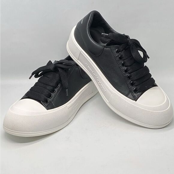 Alexander McQueen Deck Plimsoll leather sneakers size 39 - Picture 7 of 13